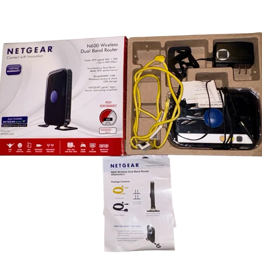 NETGEAR N600 Wireless Dual Band Router Model: WNDR3400 - Picture 5 of 5
